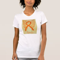 Nierenkrebs-Bewusstsein Ribbon Engel Custom Shirt