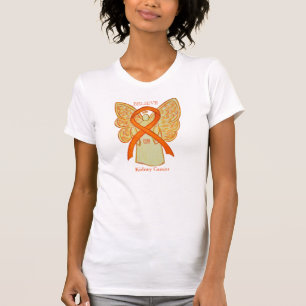 Nierenkrebs Orange Awareness-Schleife Engel Shirt