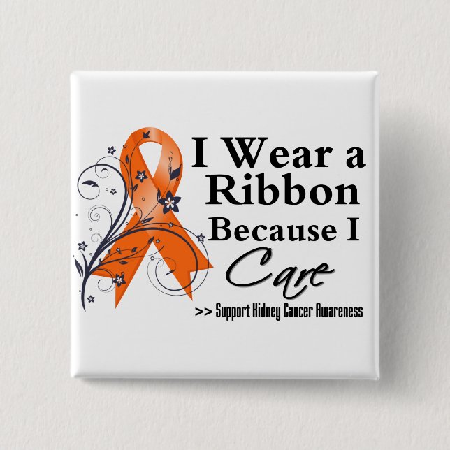 Nierenkrebs, weil ich v2 Pflege Button (Vorderseite)