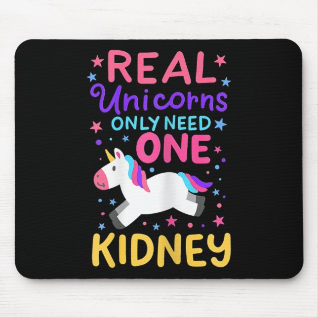 Nierentransplantation Nierenchirurgie Cute Unicorn Mousepad (Vorne)