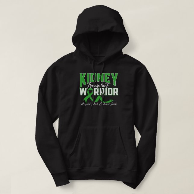 Nierentransplantation Warrior Nierenerkrankung Hoodie (Design vorne)