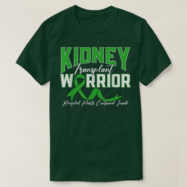 Nierentransplantation Warrior Nierenerkrankung T-Shirt (Design vorne)