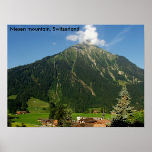 Niesen Berg, die Schweiz Poster