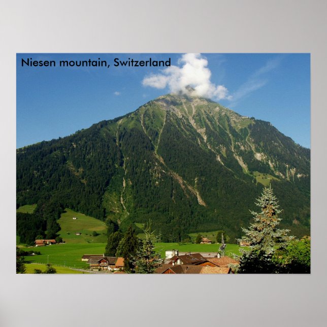 Niesen-Berg, Schweiz Poster (Vorne)