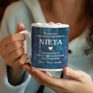 Nieta Spanische Enkelin Vielen Dank, dass Sie Cust Kaffeetasse