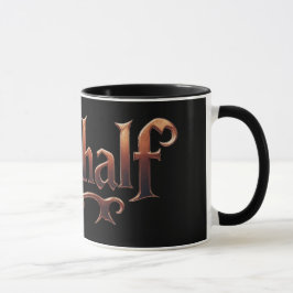 Niethalf nur Text schwarz Tasse