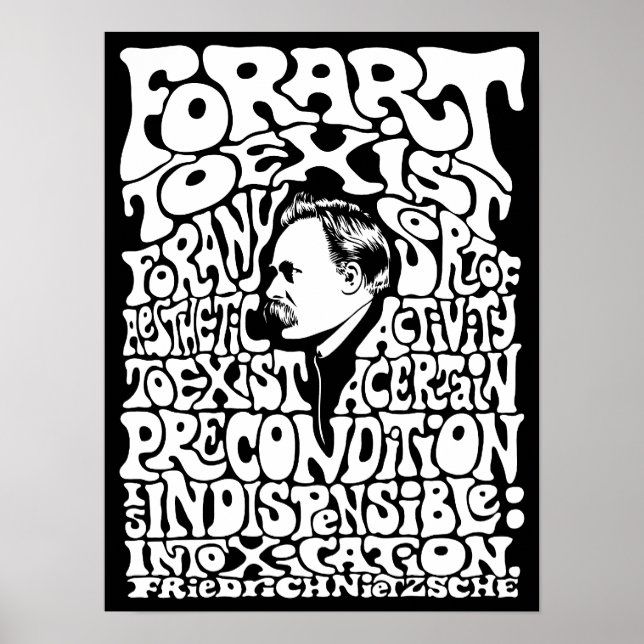 Nietzsche - Art Poster (Vorne)