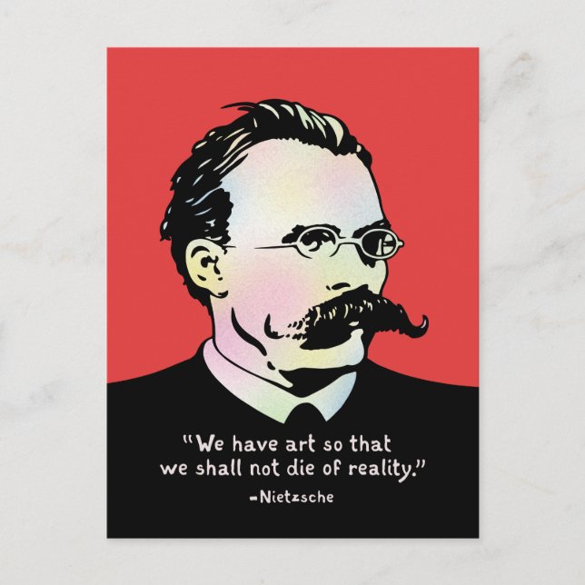 Nietzsche - Art v. Reality Postkarte (Vorderseite)
