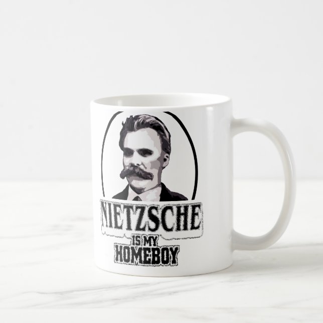 Nietzsche ist mein Homeboy Kaffeetasse (Rechts)