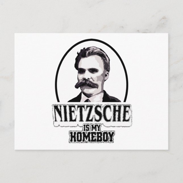 Nietzsche ist mein Homeboy Postkarte (Vorderseite)