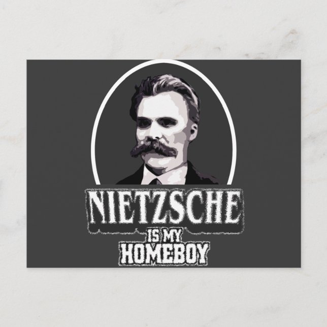 Nietzsche ist mein Homeboy Postkarte (Vorderseite)