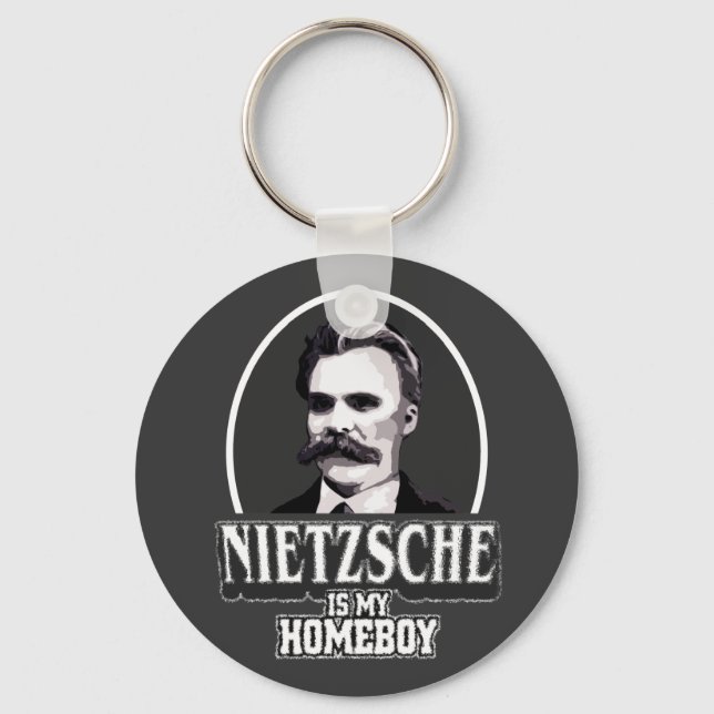 Nietzsche ist mein Homeboy Schlüsselanhänger (Vorderseite)