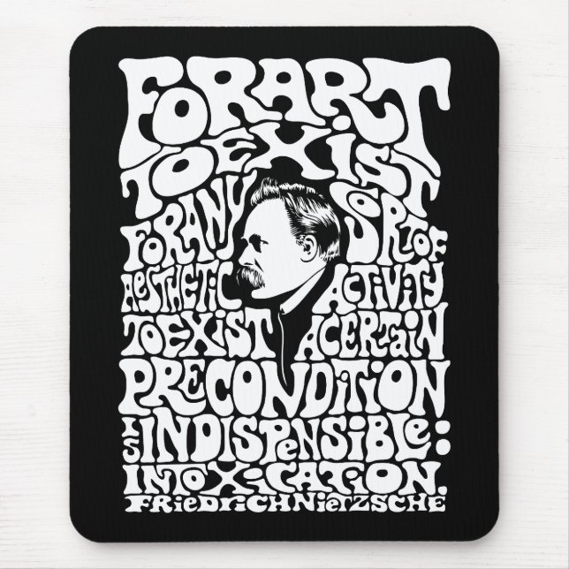 Nietzsche - Kunst Mousepad (Vorne)