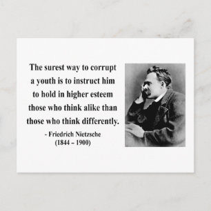 Nietzsche Quote 2b Postkarte