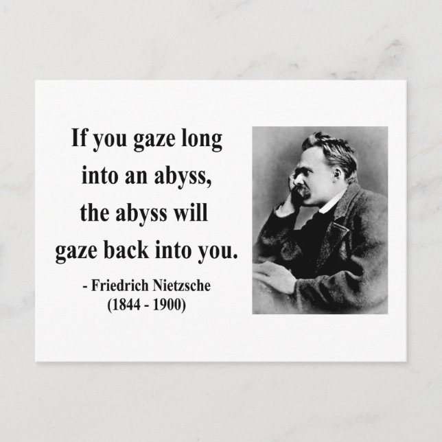 Nietzsche Quote 4b Postkarte (Vorderseite)