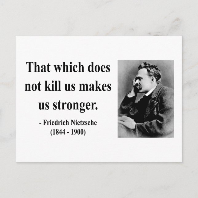 Nietzsche Quote 5b Postkarte (Vorderseite)