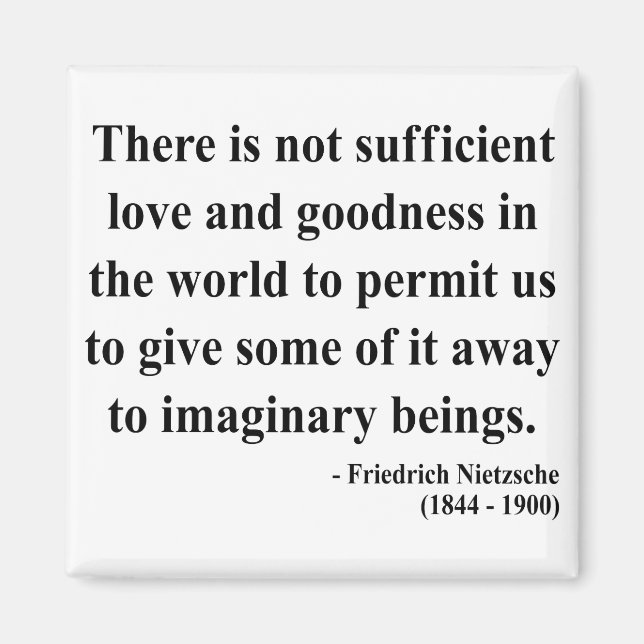 Nietzsche Quote 7a Magnet (Vorne)