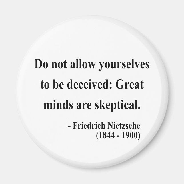 Nietzsche Quote 9a Magnet (Vorne)