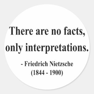 Nietzsche Quote 9a Runder Aufkleber