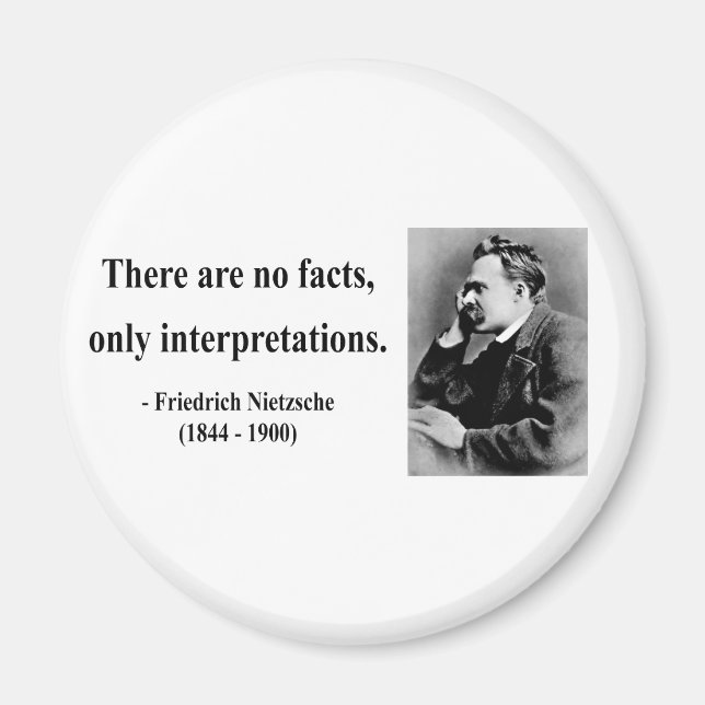 Nietzsche Quote 9b Magnet (Vorne)