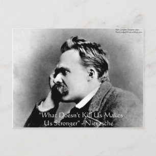 Nietzsche "Tötet dich nicht" Quote Geschenke & T-S Postkarte