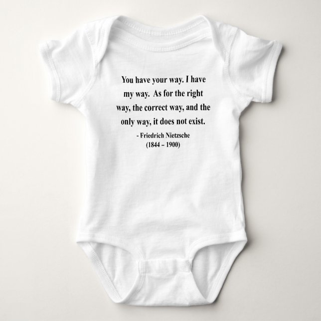 Nietzsche Zitat 1a Baby Strampler (Vorderseite)