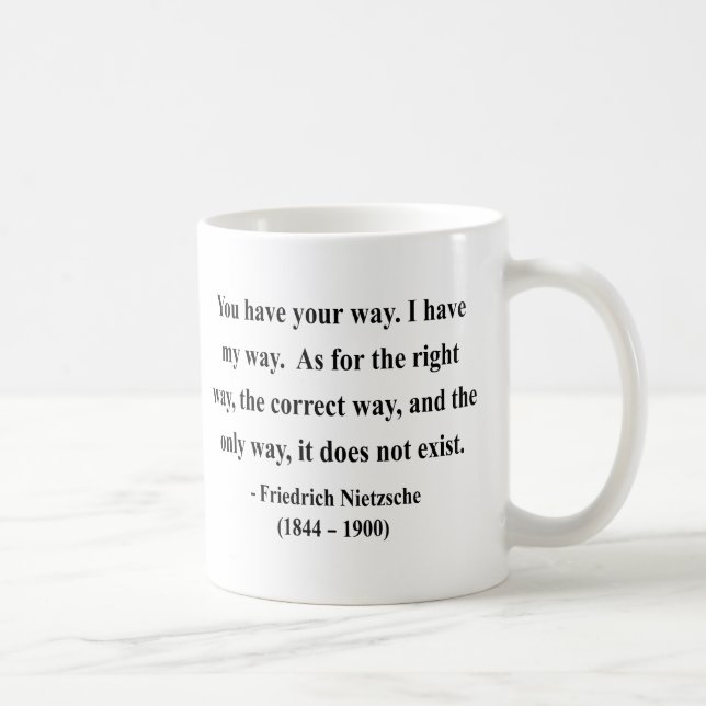Nietzsche Zitat 1a Kaffeetasse (Rechts)