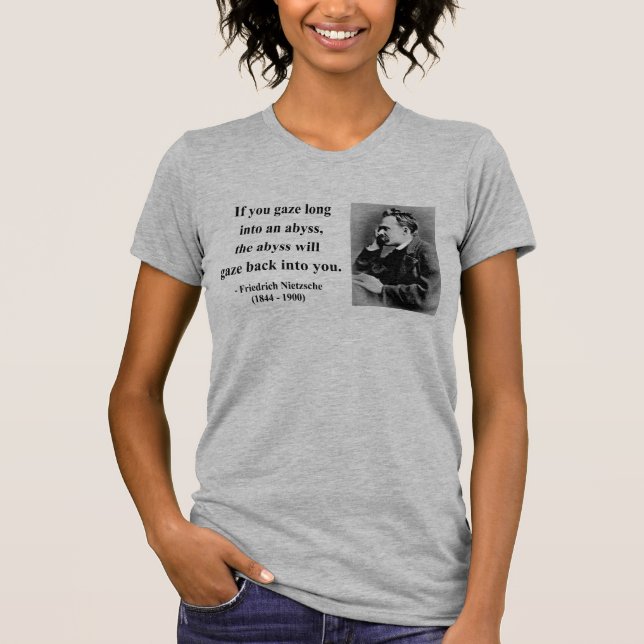 Nietzsche Zitat 4b T-Shirt (Vorderseite)