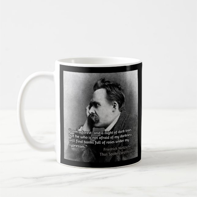 Nietzsche Zitat Kaffeetasse (Links)