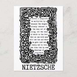 Nietzsche zitiert den Minotaur des Gewissens Postkarte