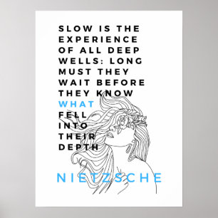 Nietzsche zitiert die Deep Soul Philosophie Poster