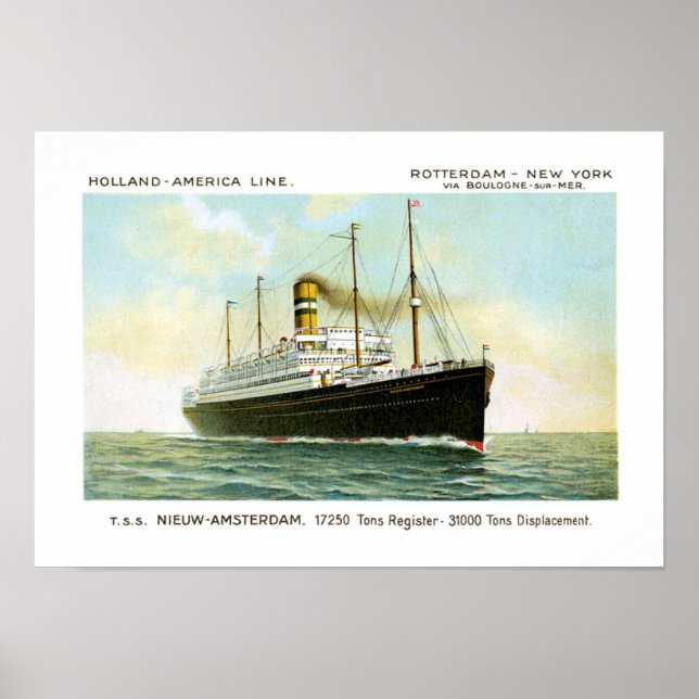 Nieuw Amsterdam von 1906 Poster (Vorne)