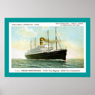 Nieuw Amsterdam von 1906 Poster