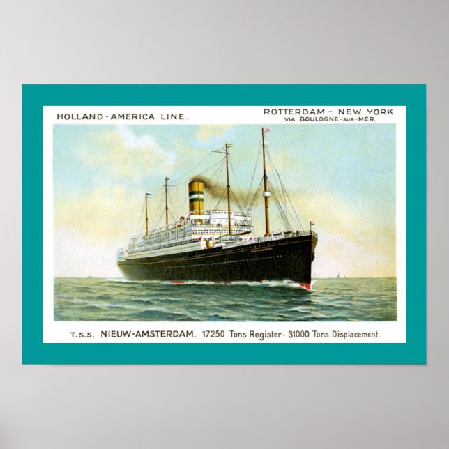 Nieuw Amsterdam von 1906 Poster (Vorne)