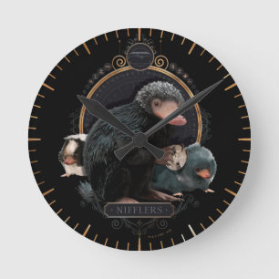 NIFFLER™s Jugendportrait Runde Wanduhr