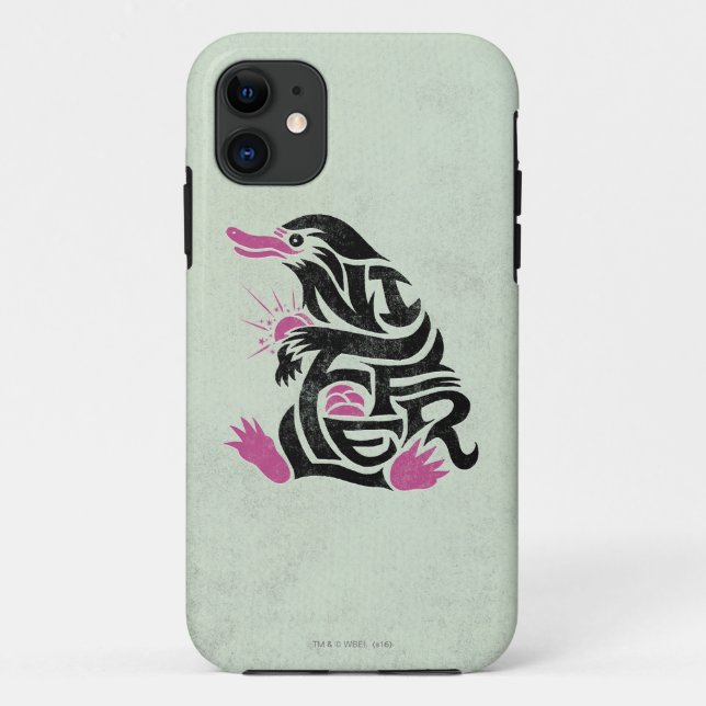 NIFFLER™ Typografie Grafik Case-Mate iPhone Hülle (Rückseite)
