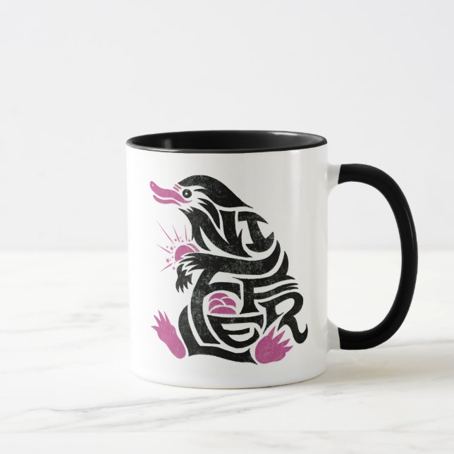 NIFFLER™ Typografie Grafik Tasse (Rechts)