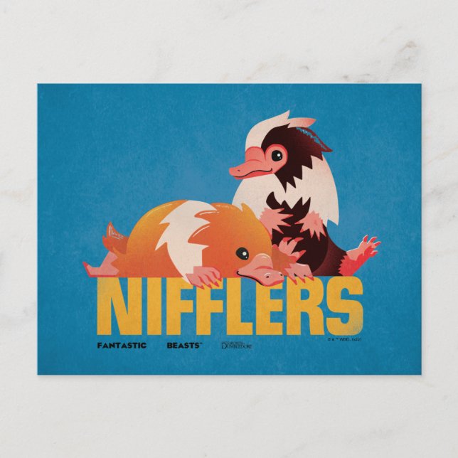 Nifflers Vintag Graphic Postkarte (Vorderseite)