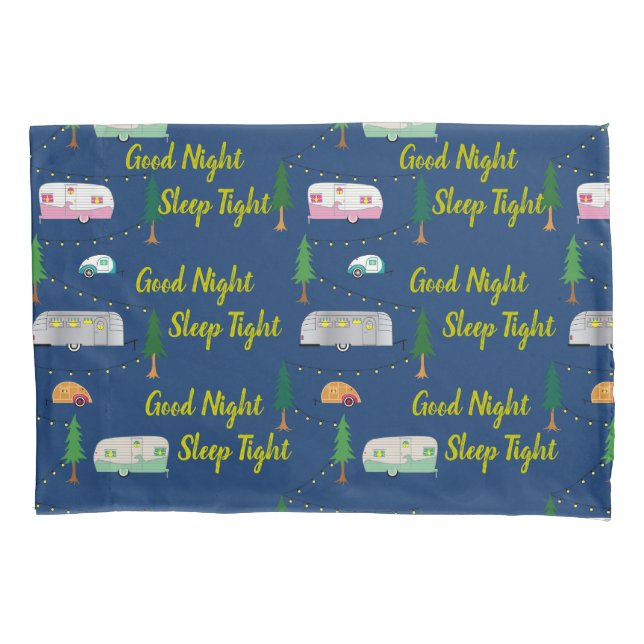 Nifty Fifties Retro Campers Kid's Kissenbezug (Vorderseite)