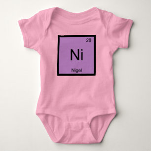 Nigel Name Chemie Element Periodensystem Baby Strampler