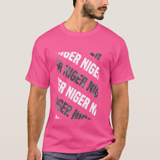 Niger Camouflage Pattern Gray Camouflage T-Shirt