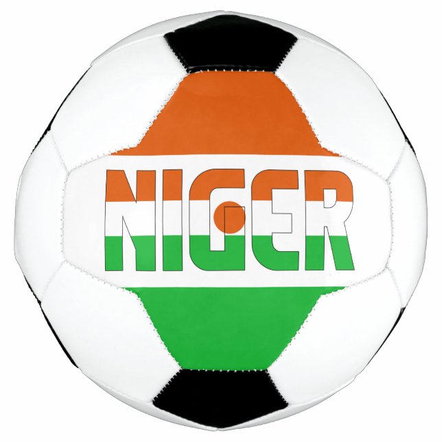 Niger Flag Adortable Patriotic Fußball (Vorderseite)