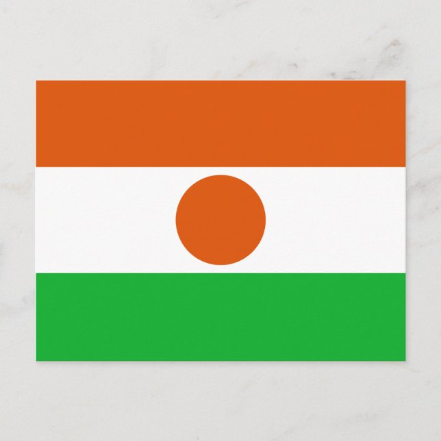 Niger Flag Postkarte (Vorderseite)