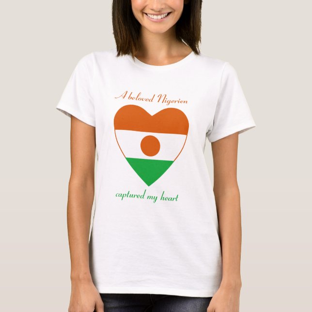 Niger Flag Sweetheart T - Shirt (Vorderseite)
