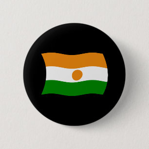 Niger-Flagge-Button Button