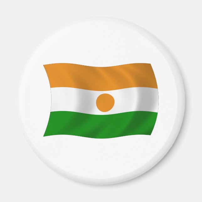 Niger-Flagge-Magnet Magnet (Vorne)