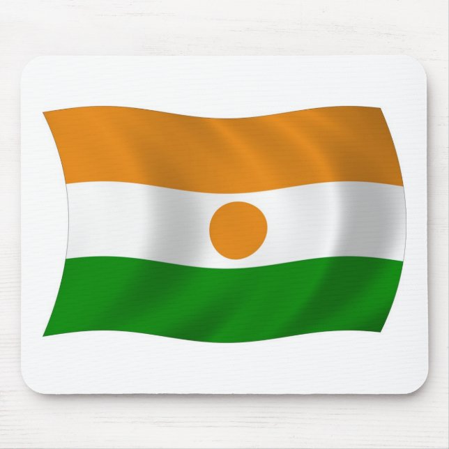 Niger-Flagge-Mauspad Mousepad (Vorne)