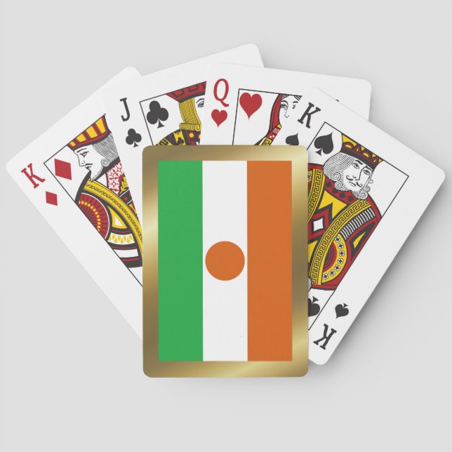 Niger-Flagge Spielkarten (Rückseite)