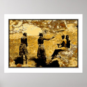 Niger Fluss in der Nähe von Timbuktu Poster