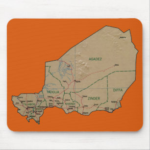 Niger Map Mousepad